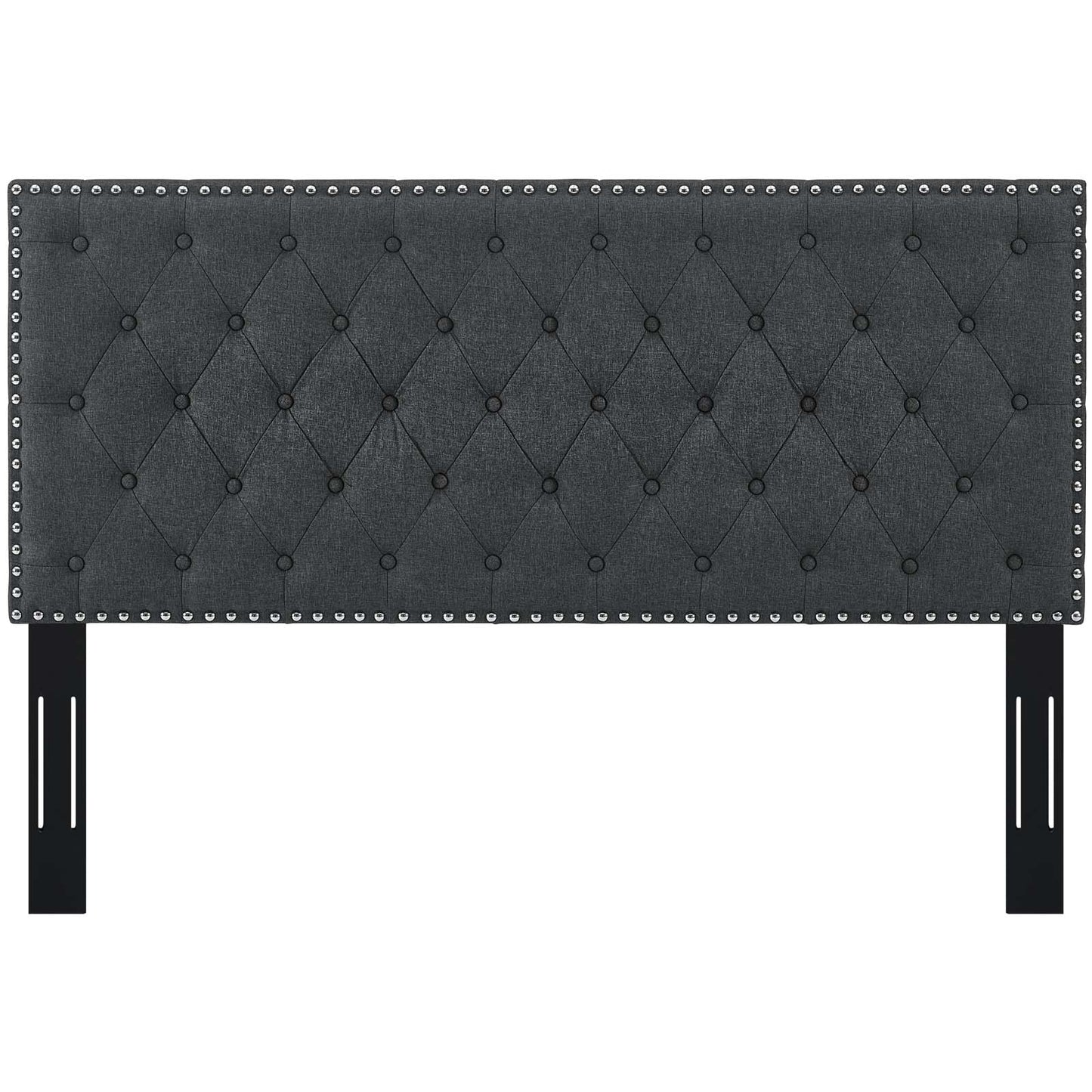 Helena Tufted Twin Upholstered Linen Fabric Headboard