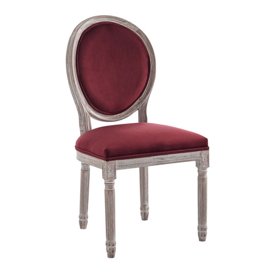 Emanate Vintage French Performance Velvet Dining Side Chair