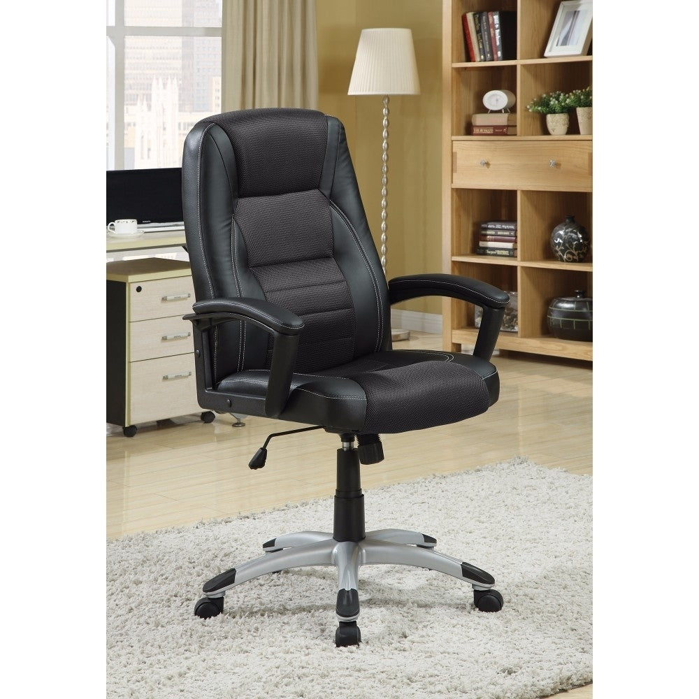 Adjustable Height Office Chair Black