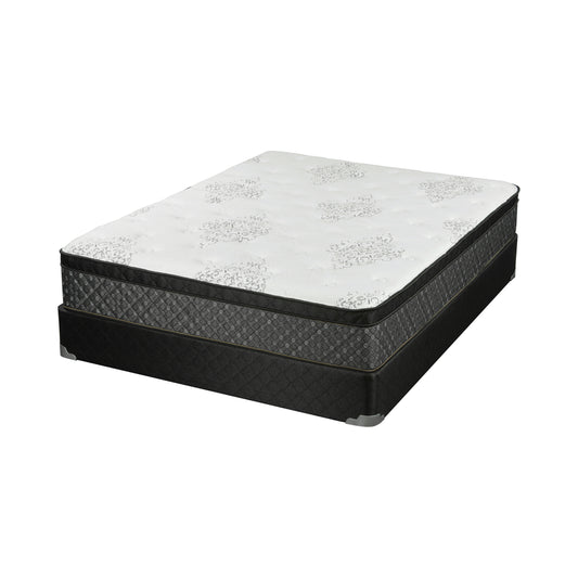 Aspen 12.5" California King Mattress White and Black