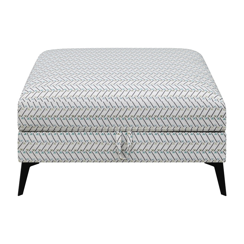 Clint Upholstered Ottoman with Tapered Legs Multi-color