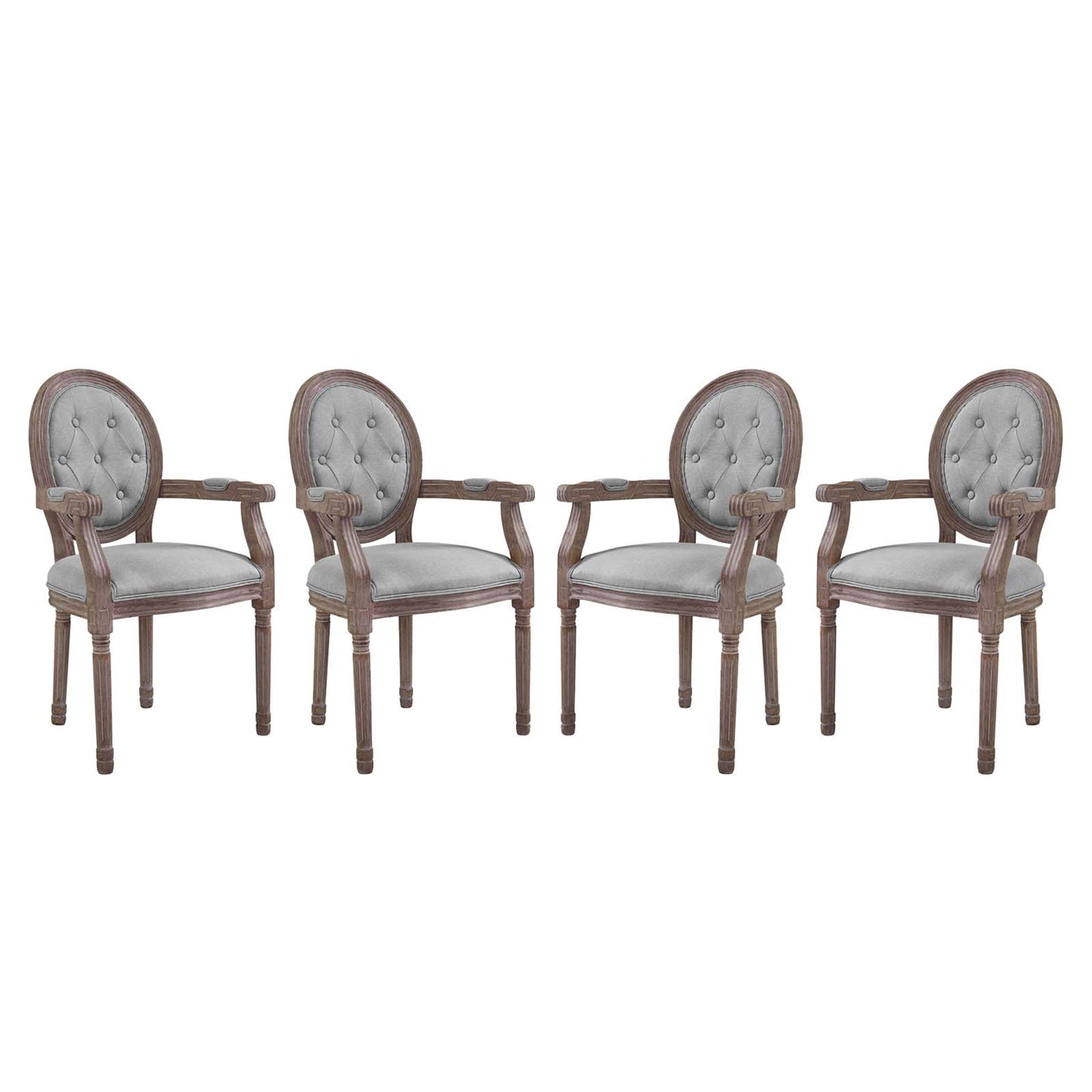 Arise Dining Armchair Upholstered Fabric Set of 4