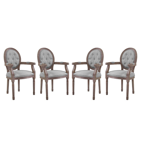 Arise Dining Armchair Upholstered Fabric Set of 4