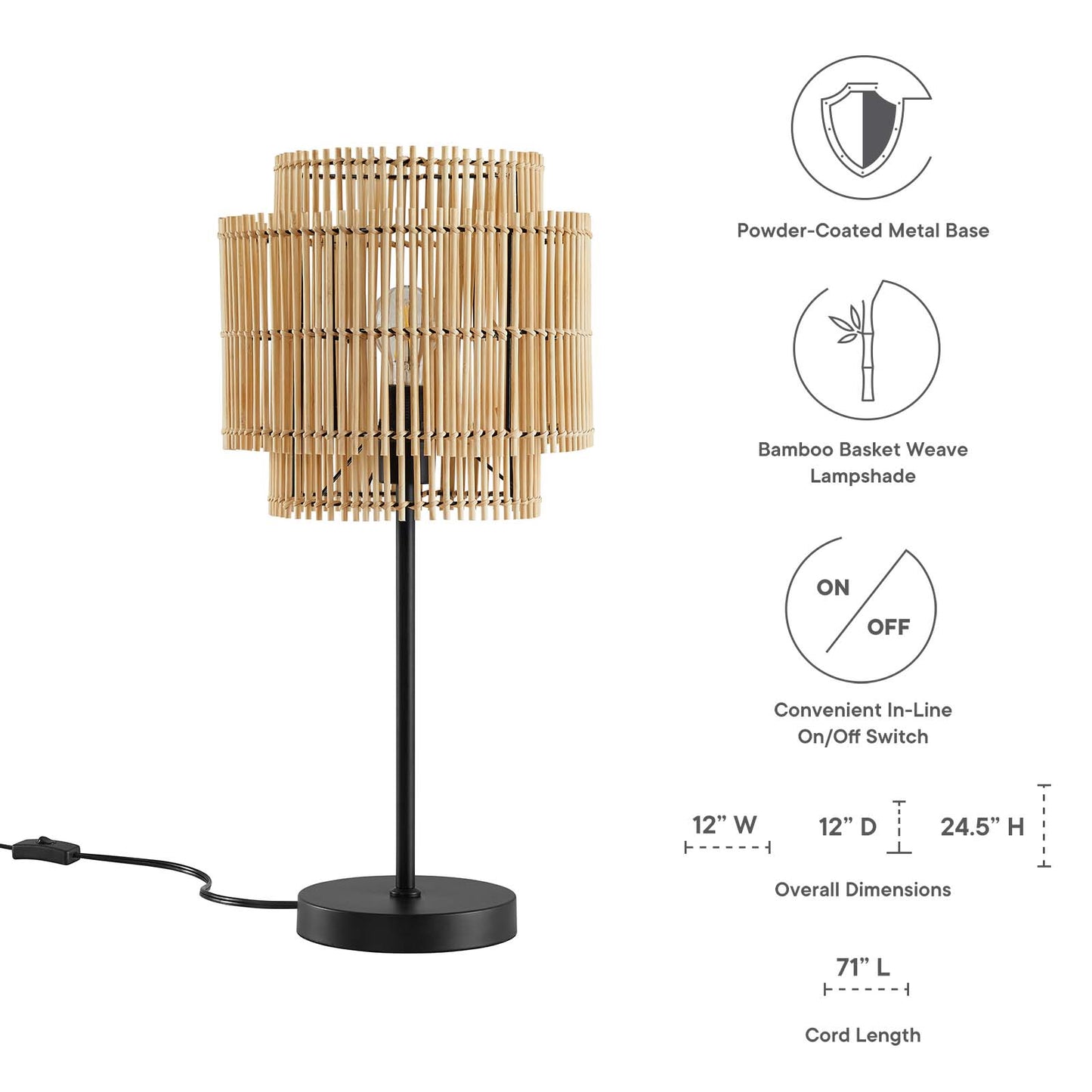 Nourish Bamboo Table Lamp