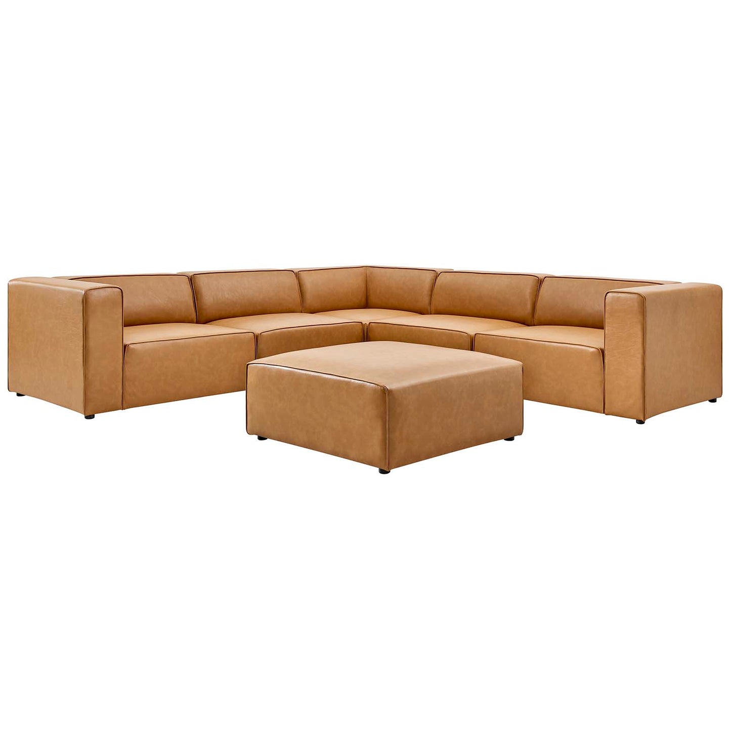 Mingle Vegan Leather 6-Piece Furniture Set