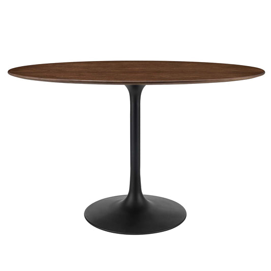 Lippa 48" Oval Walnut Dining Table