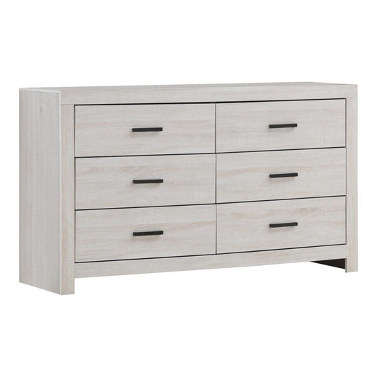 Brantford 6-drawer Dresser Coastal White