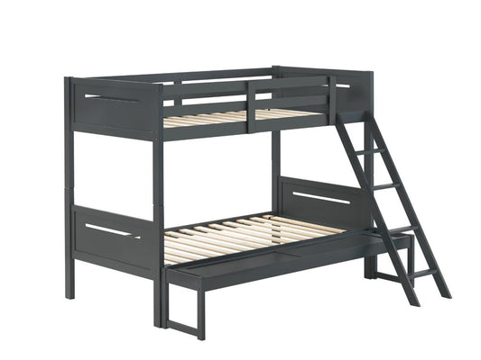 Littleton Twin/Full Bunk Bed Grey