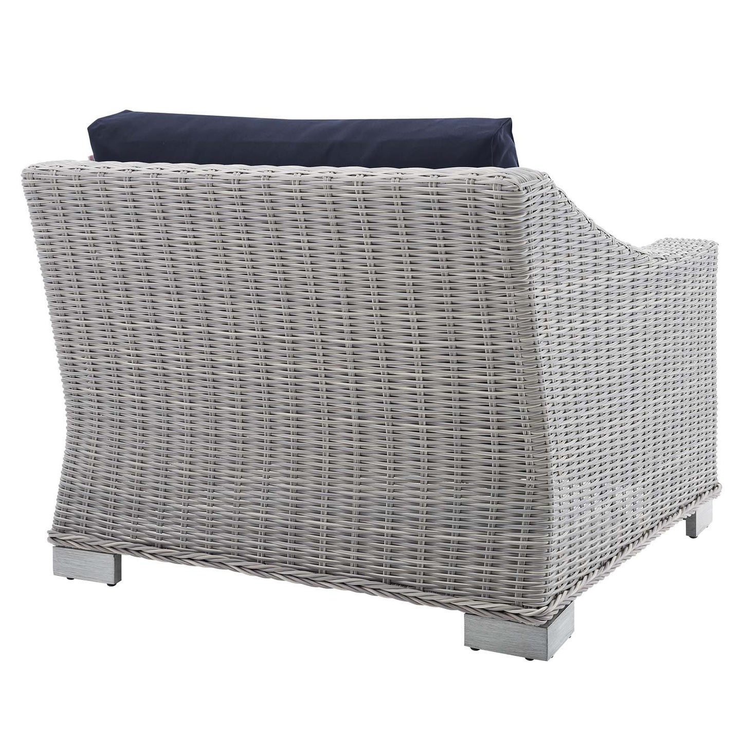 Conway Sunbrella® Outdoor Patio Wicker Rattan Left-Arm Chair