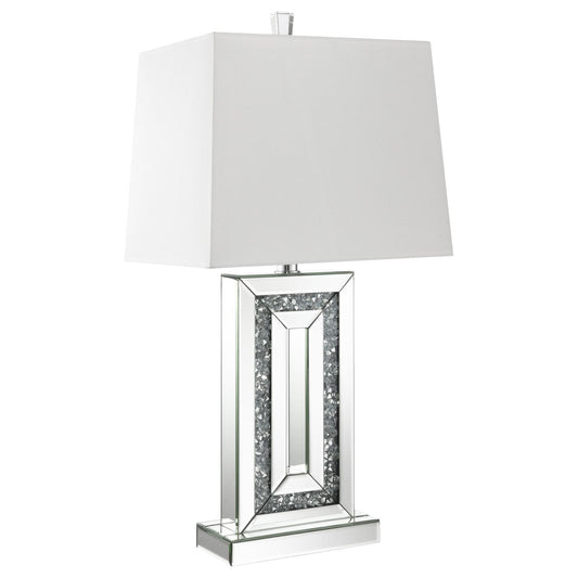 Ayelet Table Lamp with Square Shade White and Mirror