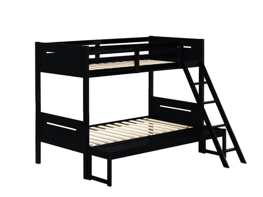 Littleton Twin/Full Bunk Bed Black