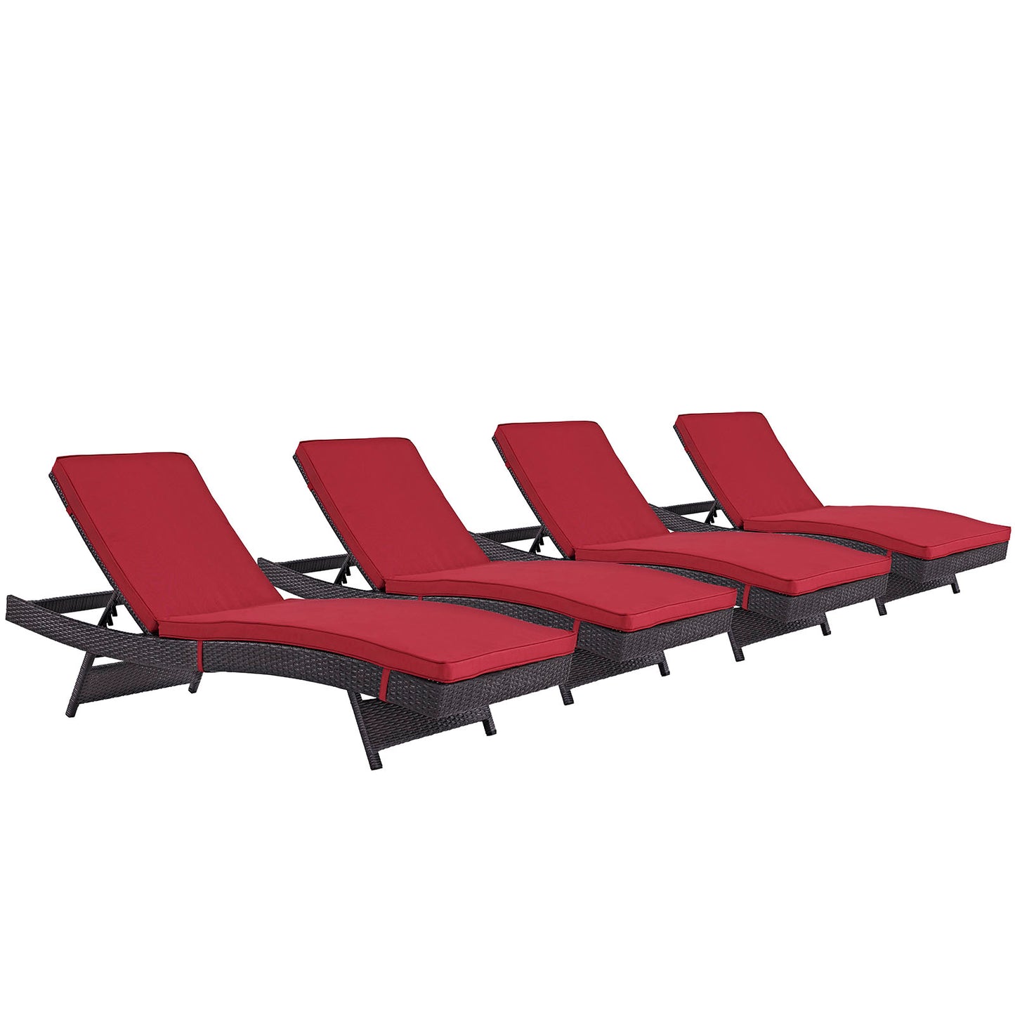 Convene Chaise Outdoor Patio Set of 4