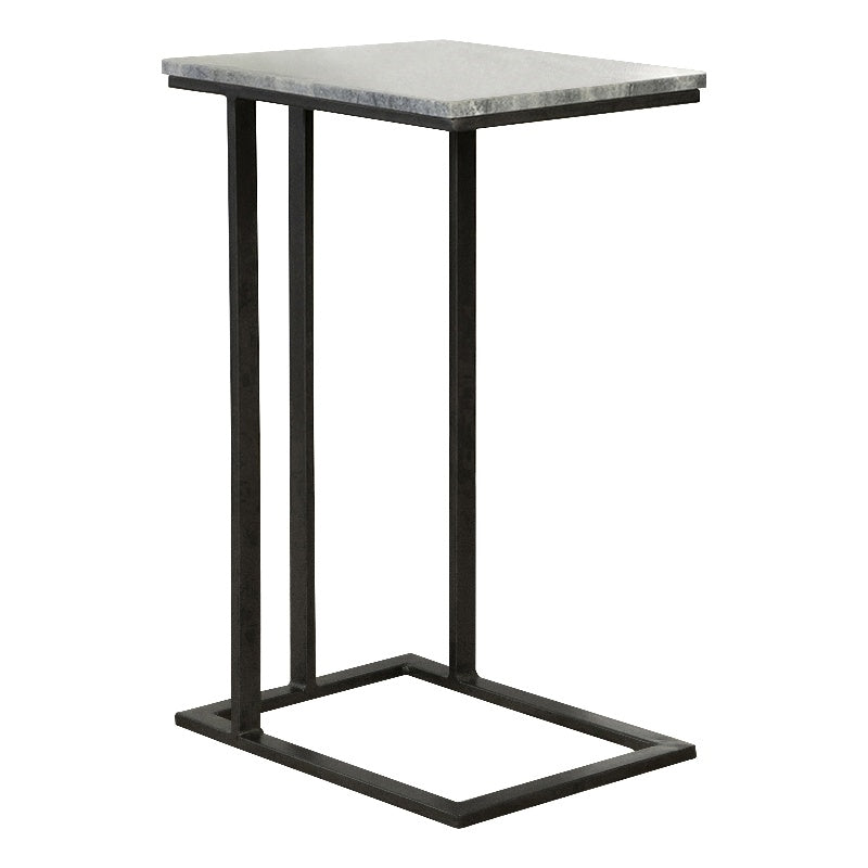 Accent Table with Marble Top Grey