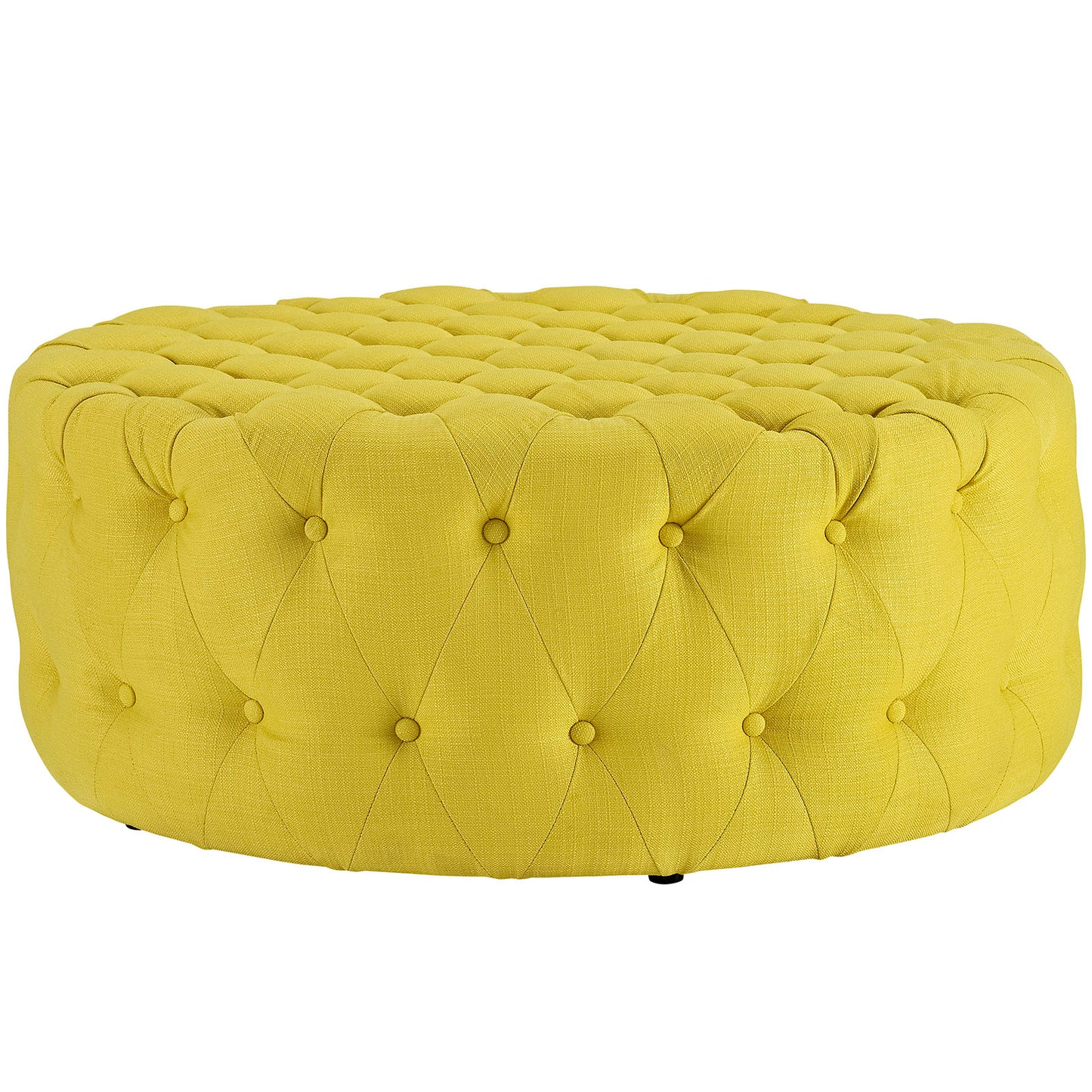 Amour Upholstered Fabric Ottoman