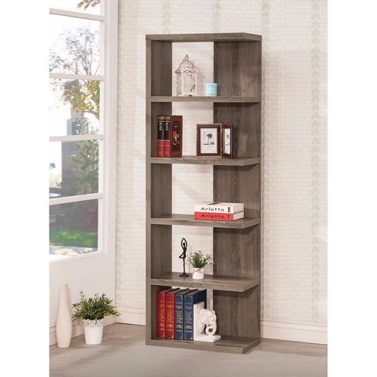 5-tier Bookcase Weathered Grey