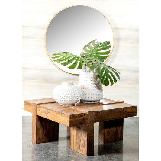 Wooden Square Coffee Table Natural Sheesham