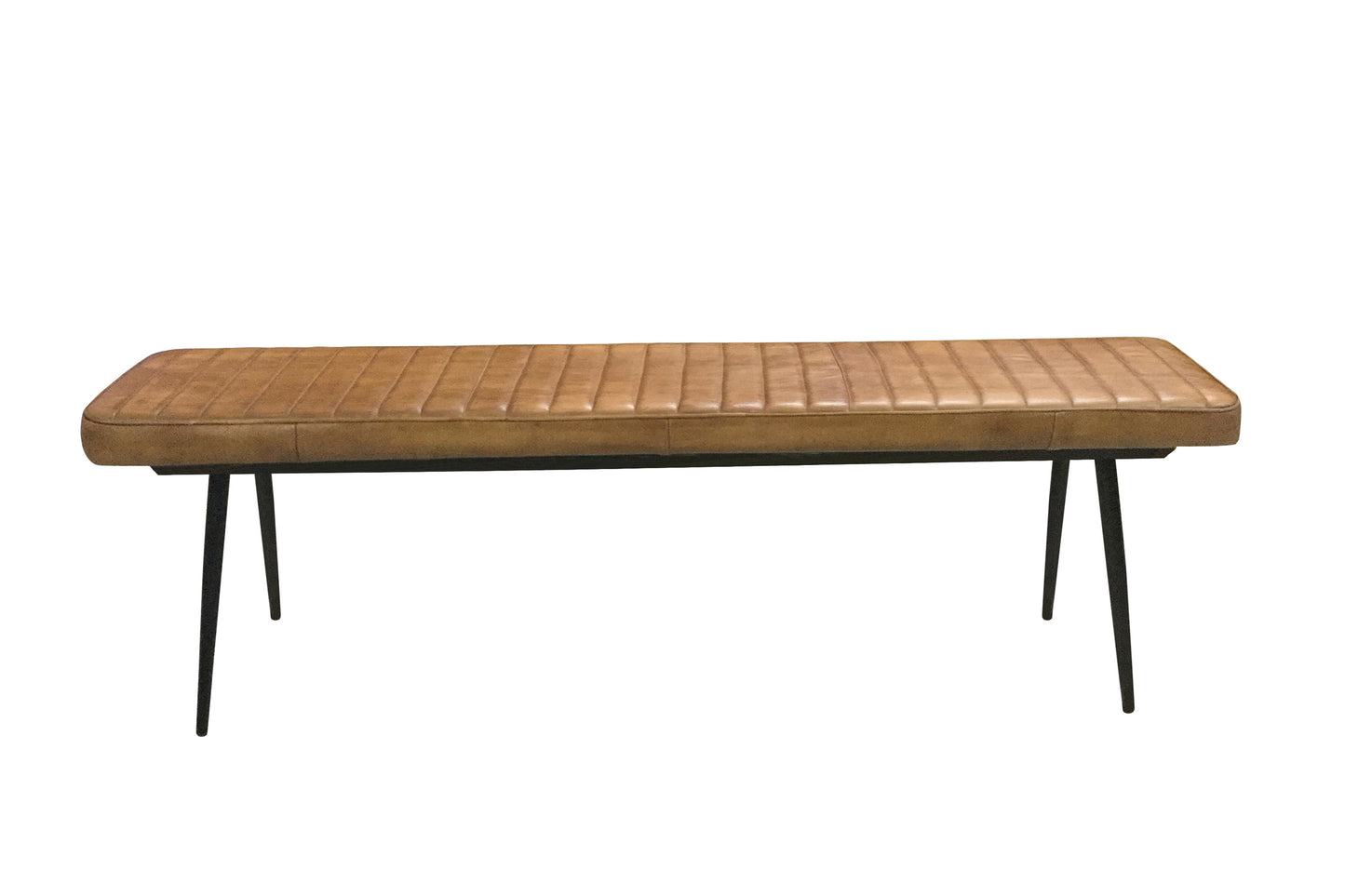 Misty Cushion Side Bench Camel and Black