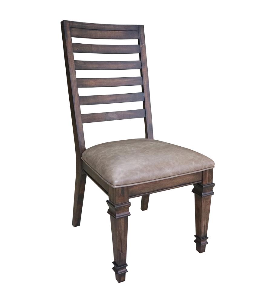 Avenue Ladder Back Side Chairs Brown (Set of 2)