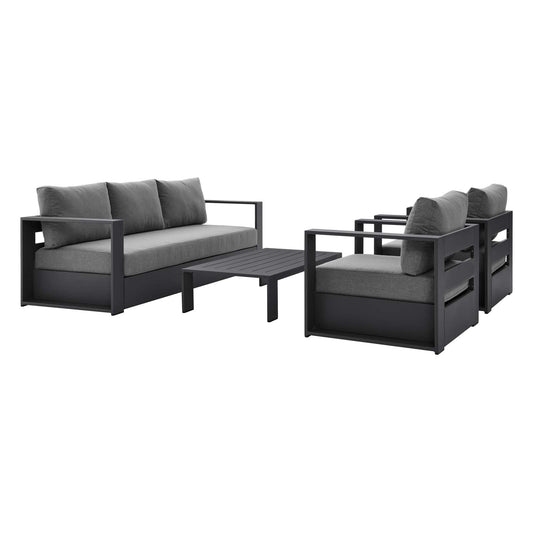 Tahoe Outdoor Patio Powder-Coated Aluminum 4-Piece Set