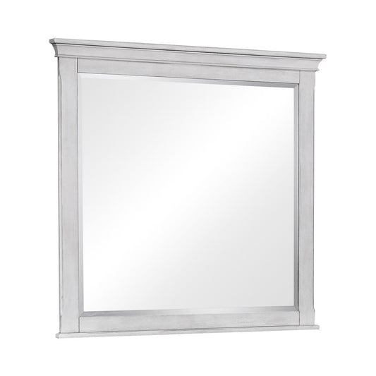 Franco Rectangular Mirror Antique White