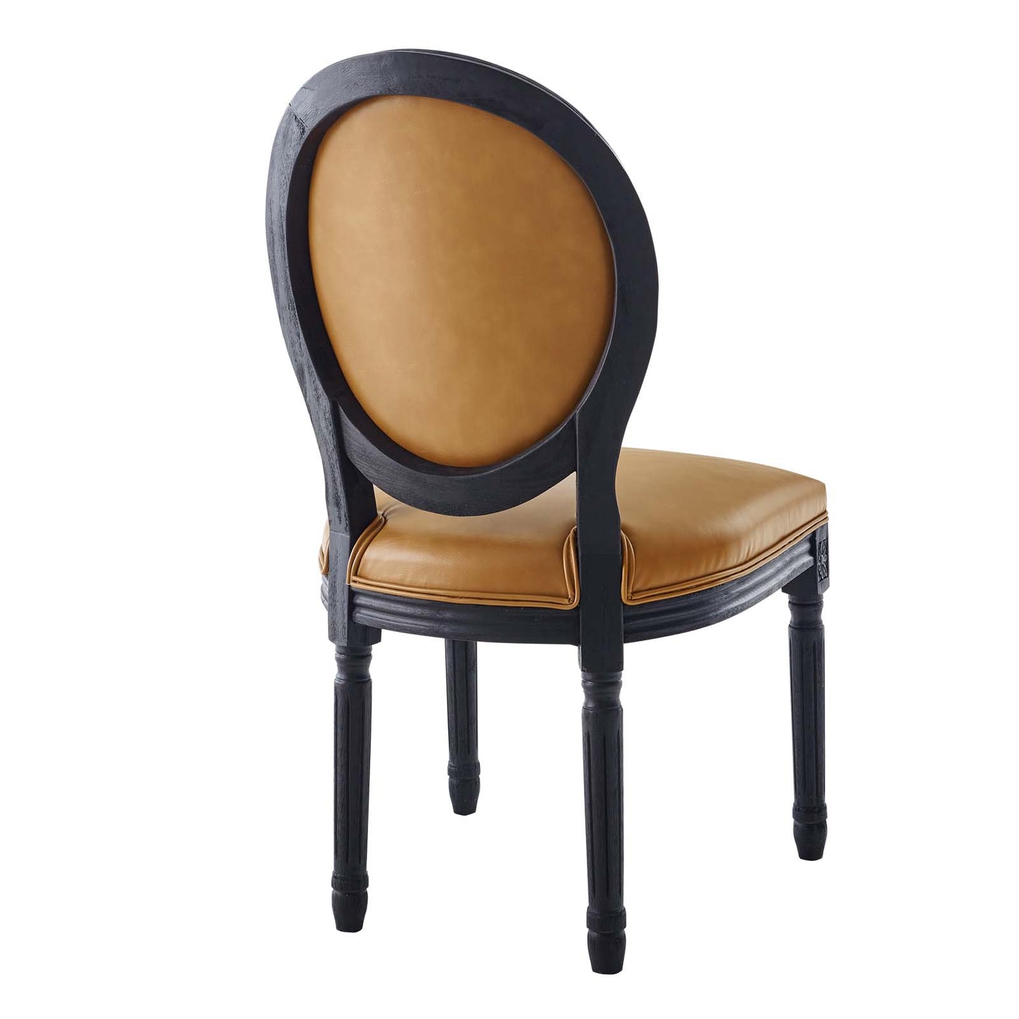 Emanate Vintage French Vegan Leather Dining Side Chair