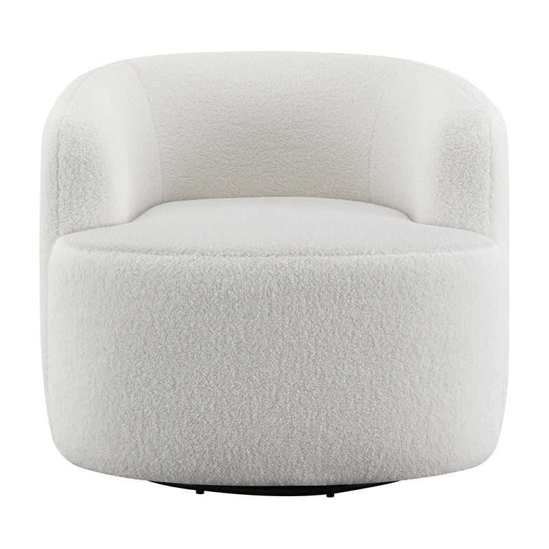 Upholstered Swivel Chair Natural