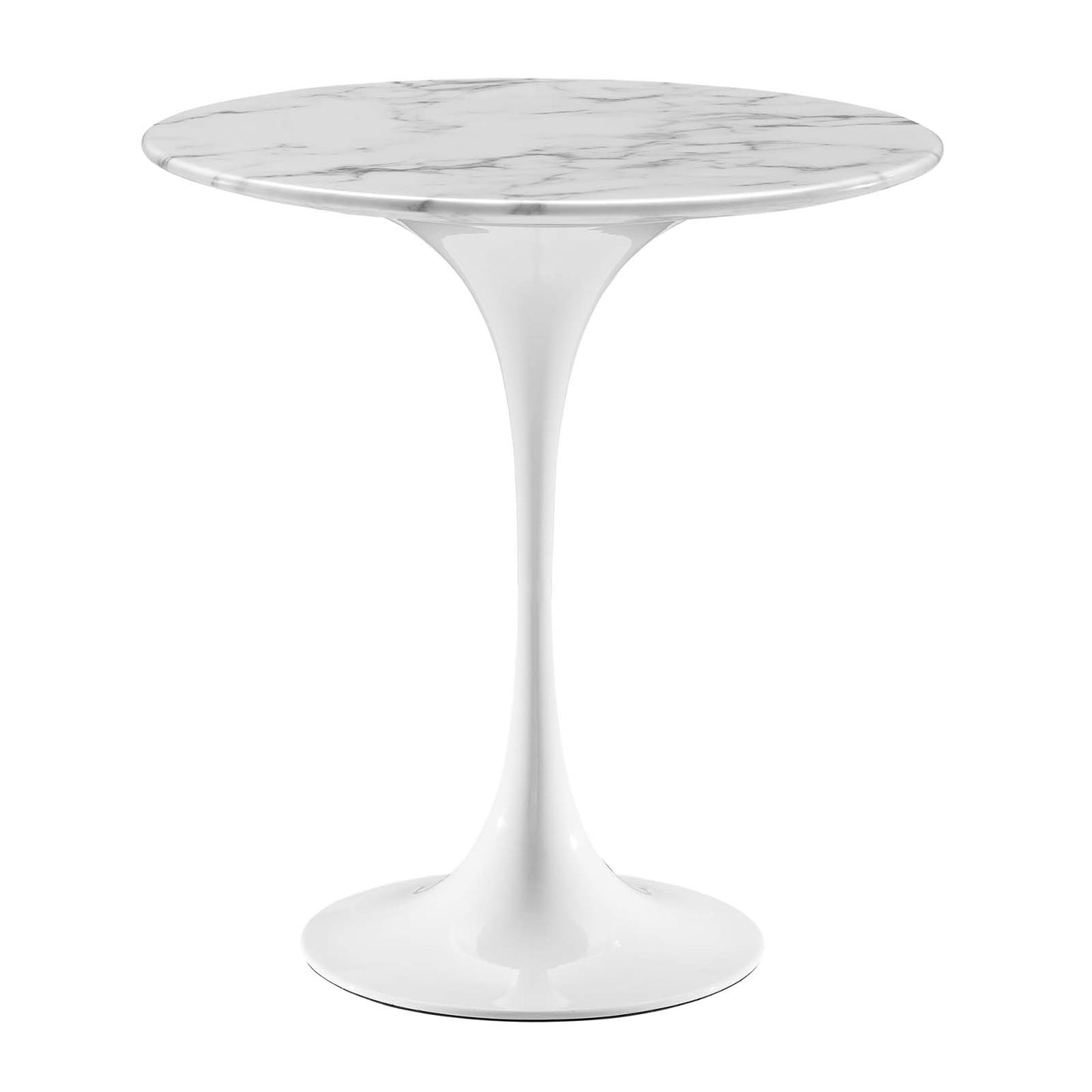 Lippa 20" Round Artificial Marble Side Table