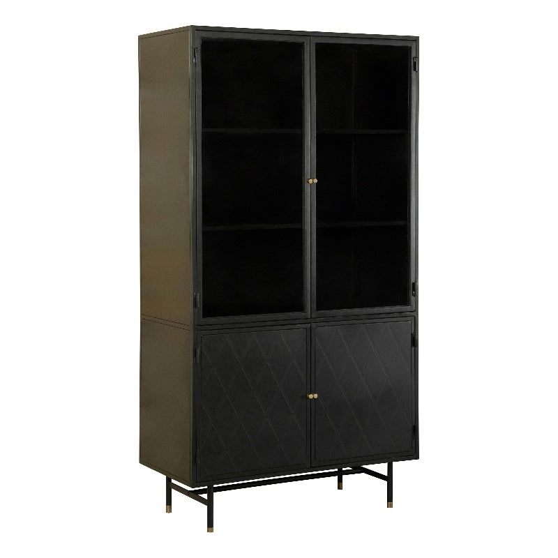 Rectangular 4-door Cabinet Matte Black