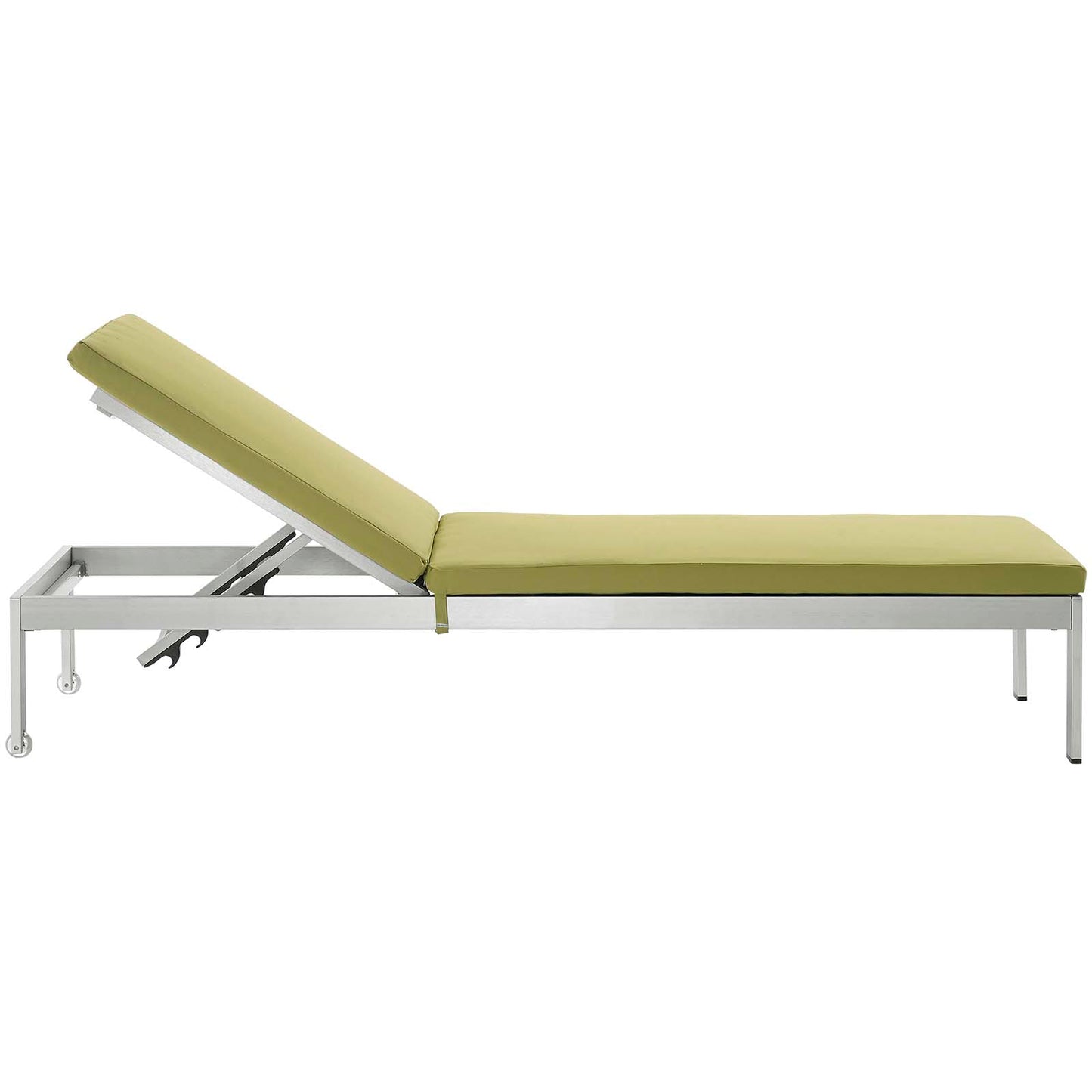 Shore Outdoor Patio Aluminum Chaise with Cushions