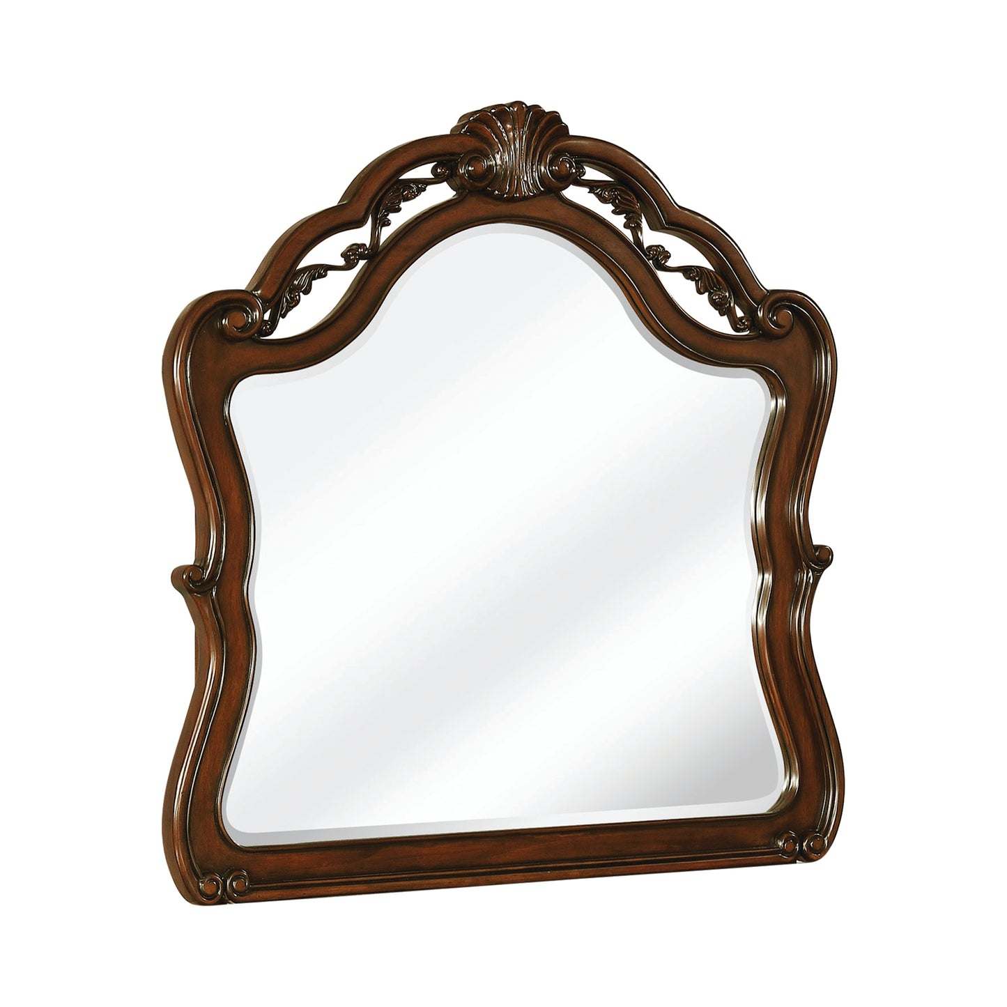 Exeter Arched Dresser Mirror Dark Burl