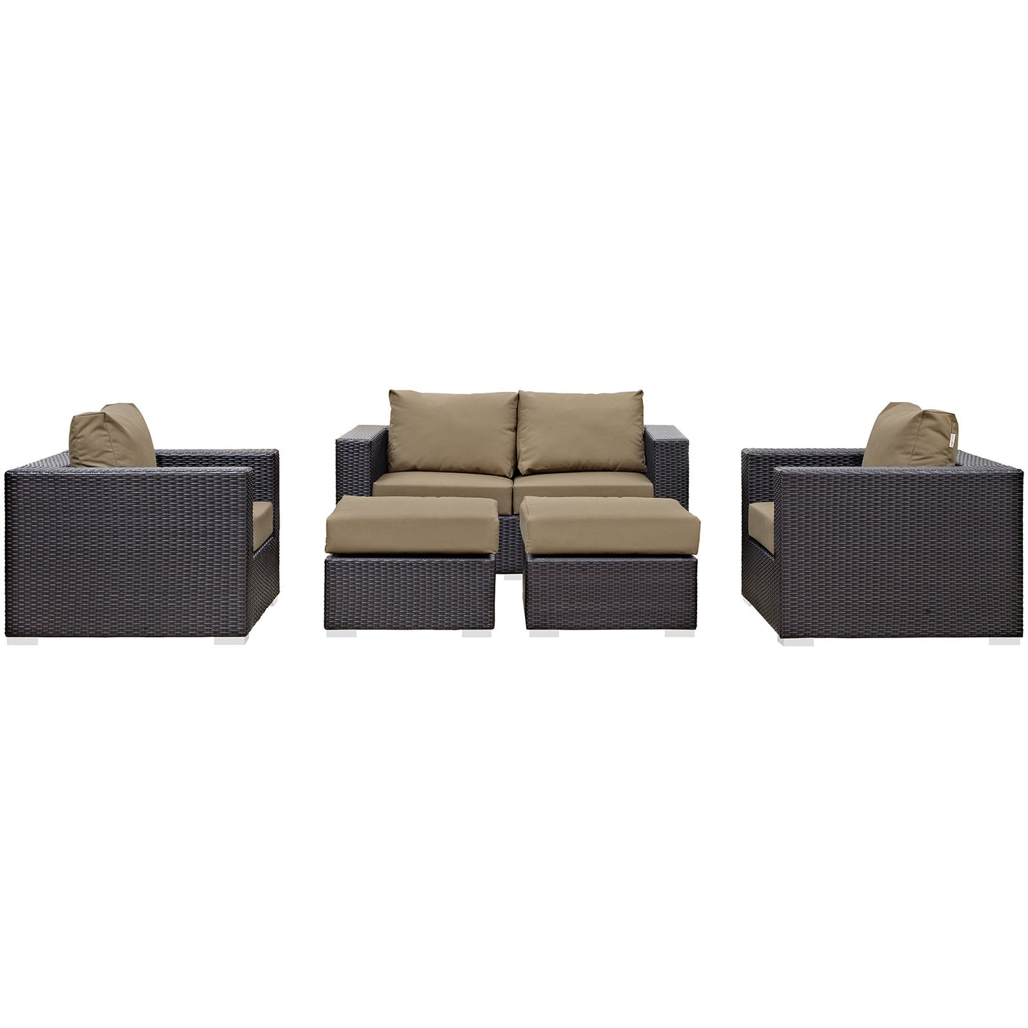 Convene 5 Piece Outdoor Patio Sofa Set