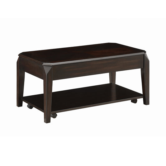 Lift Top Coffee Table with Hidden Storage Walnut