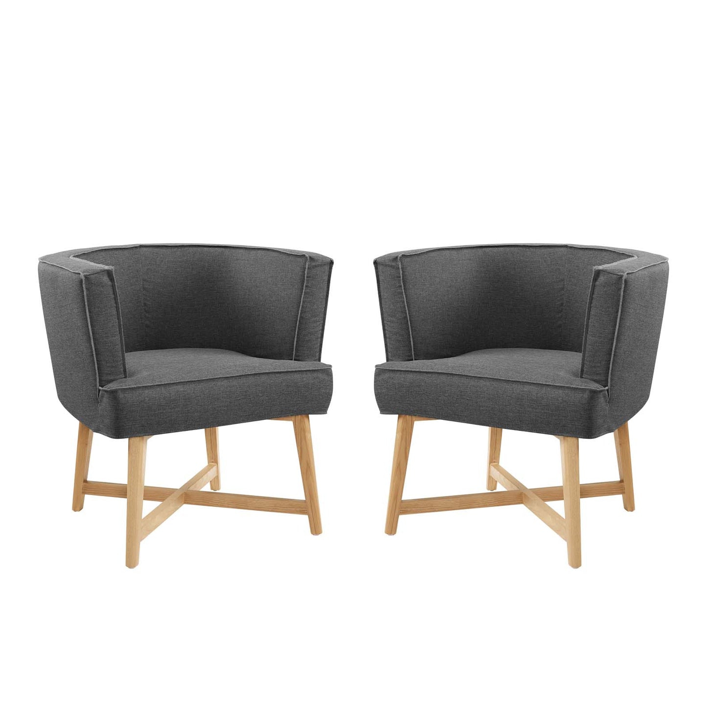 Anders Accent Chair Upholstered Fabric Set of 2