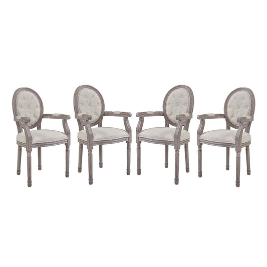 Arise Dining Armchair Upholstered Fabric Set of 4