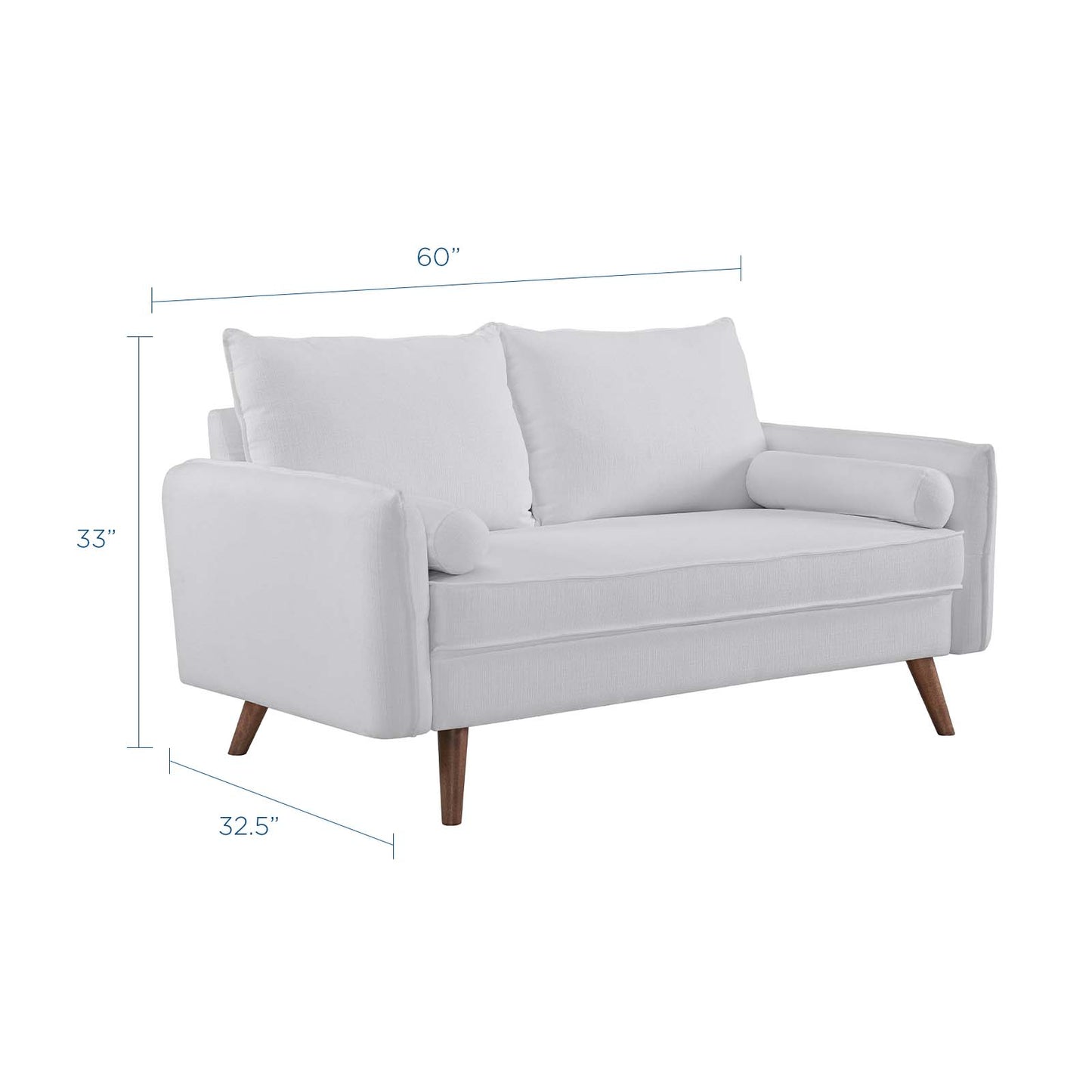 Revive Upholstered Fabric Loveseat