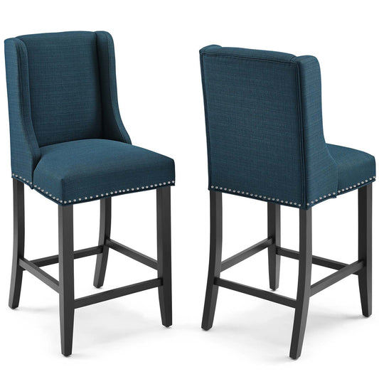 Baron Counter Stool Upholstered Fabric Set of 2