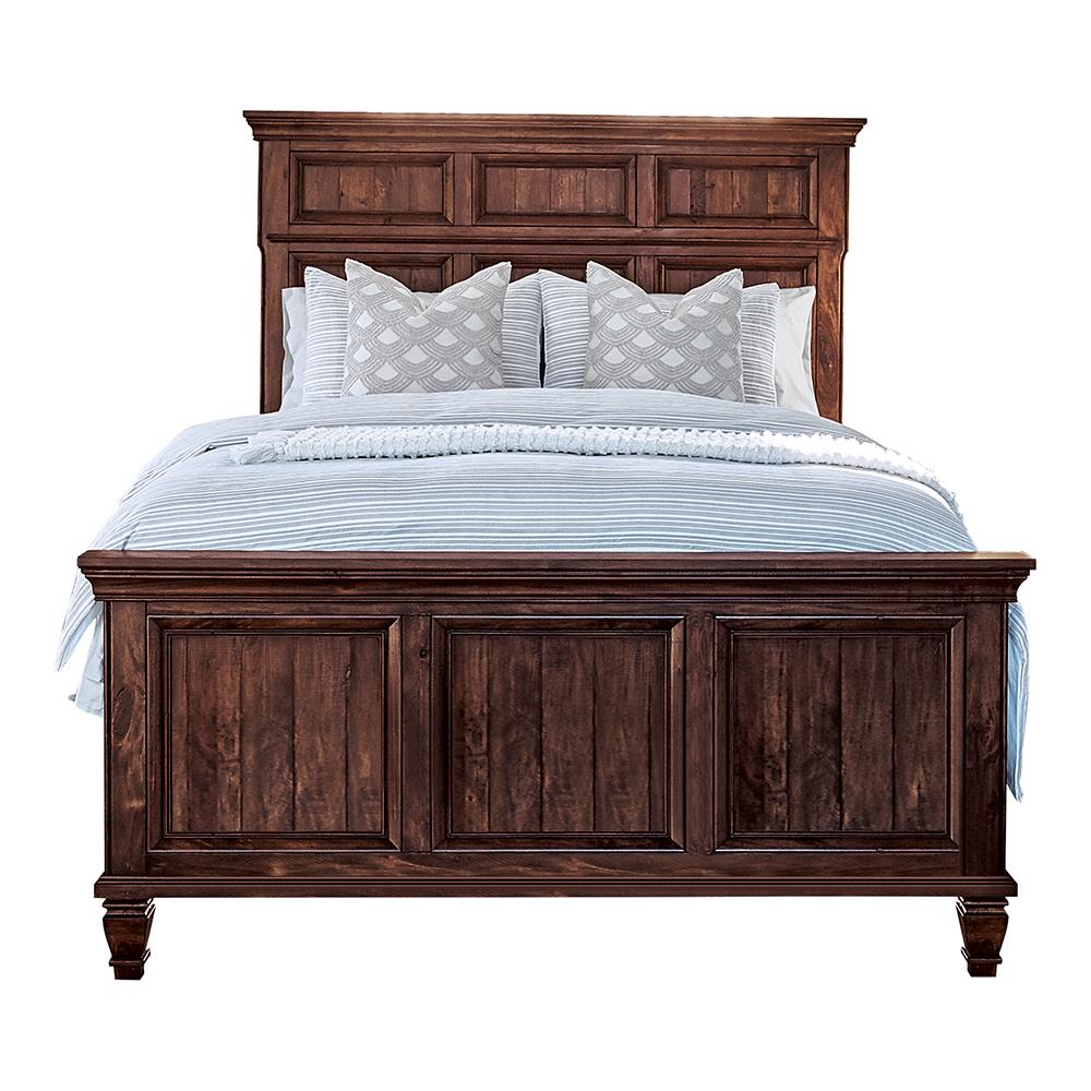 Avenue California King Panel Bed Weathered Burnished Brown