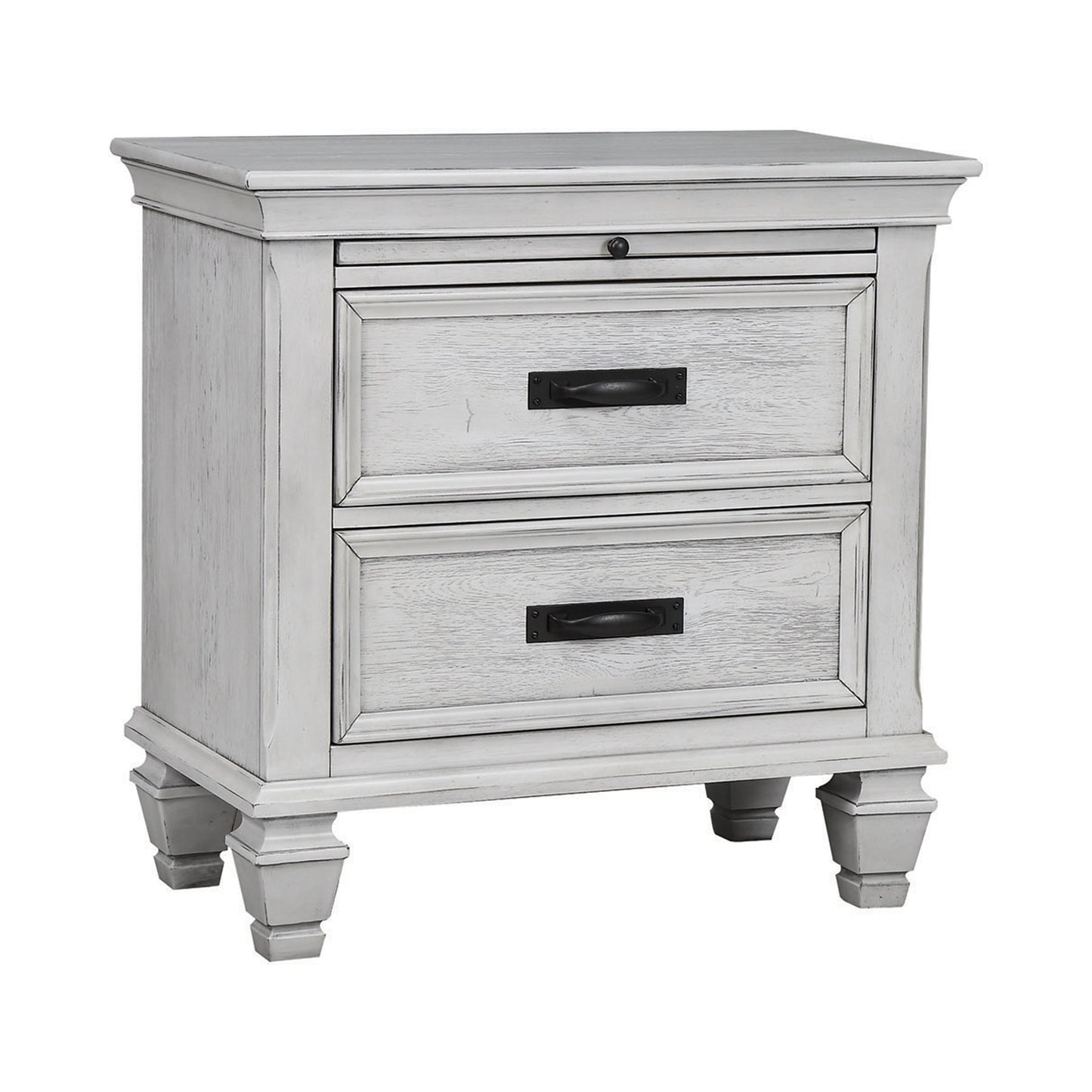 Franco 2-drawer Nightstand Antique White