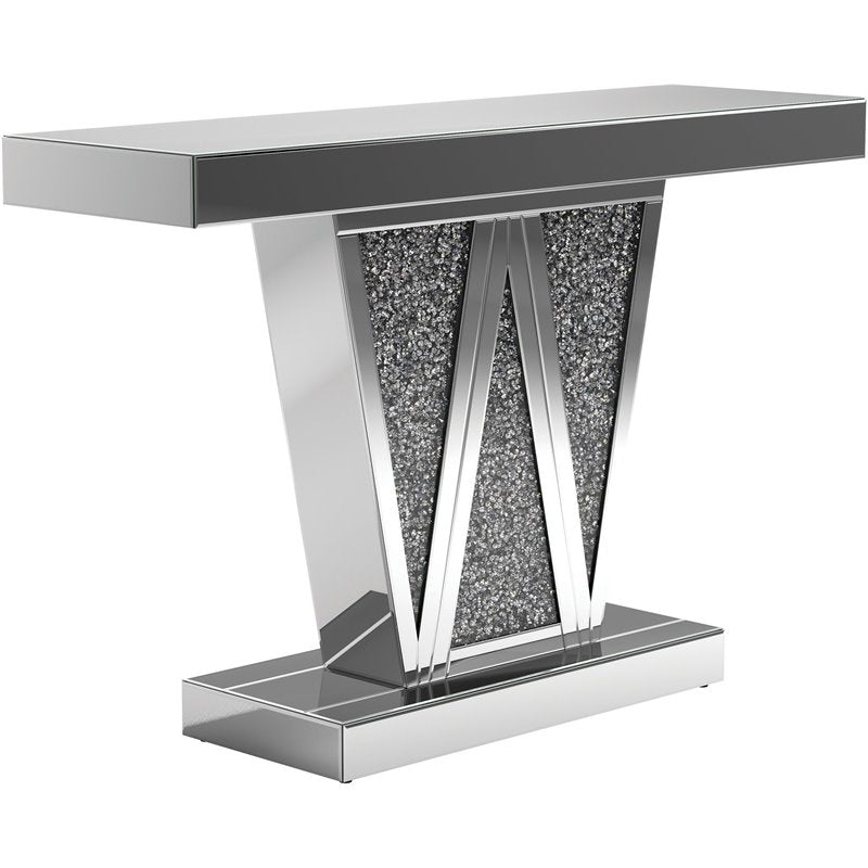 Rectangular Console Table Silver