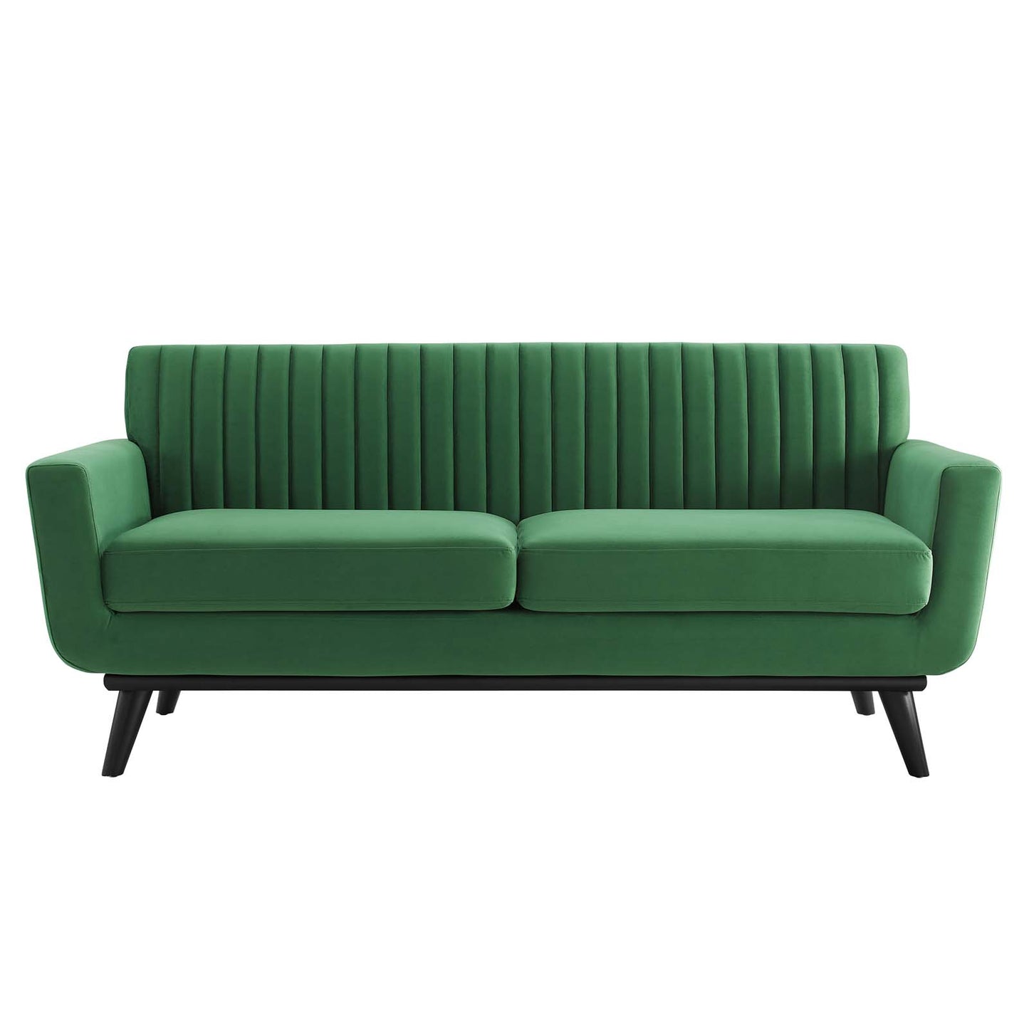 Engage Channel Tufted Performance Velvet Loveseat