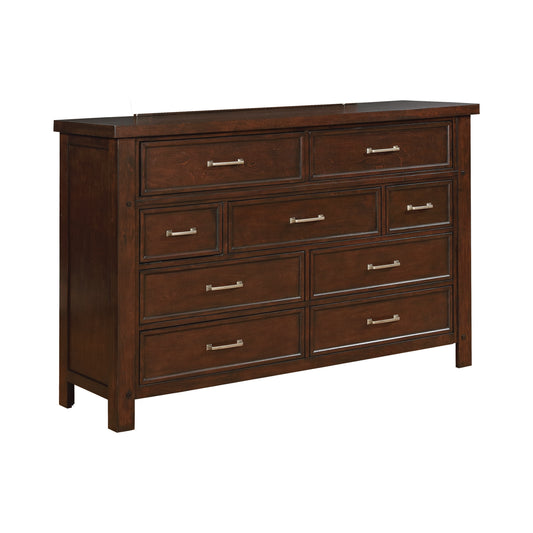 Barstow 9-drawer Rectangular Dresser Pinot Noir