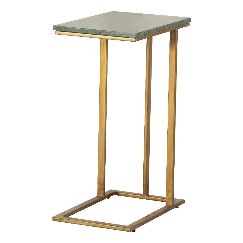 Accent Table with Marble Top Grey