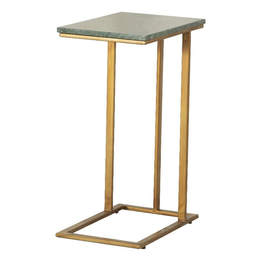 Accent Table with Marble Top Grey