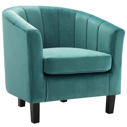 Prospect Channel Tufted Performance Velvet Armchair