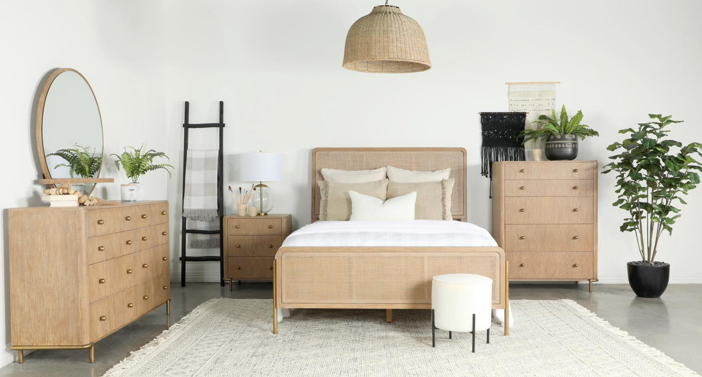 Arini 3-piece Upholstered Queen Bedroom Set Sand Wash