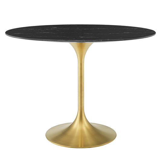 Lippa 42"  Oval Artificial Marble Dining Table