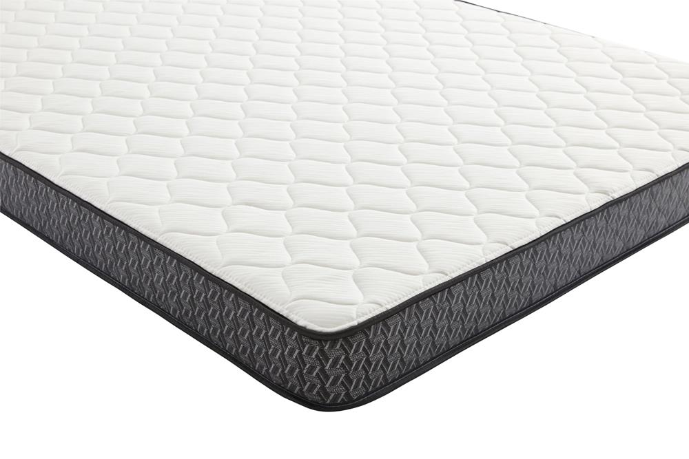 Santa Barbara Full Mattress White and Charcoal