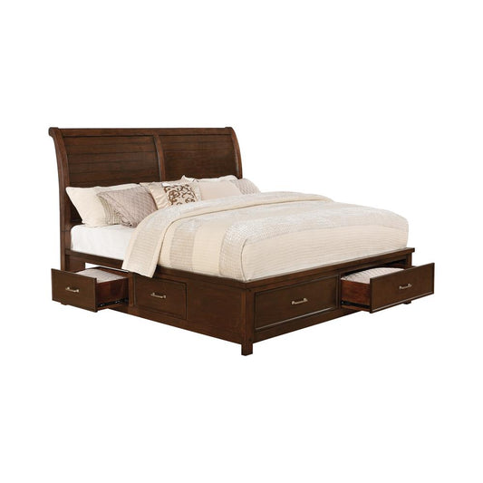 Barstow Queen Storage Bed Pinot Noir