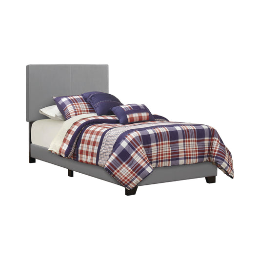 Dorian Upholstered Twin Bed Grey