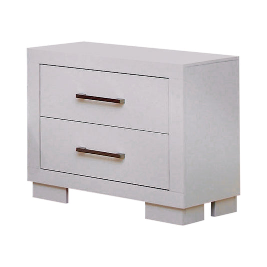 Jessica 2-drawer Nightstand White